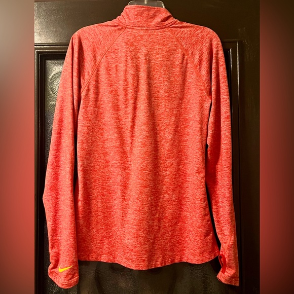 NIKE DRI-FIT NFL KC Chiefs Womens M 1/4 Zip Pullover Shirt Top Kansas City - Picture 10 of 10